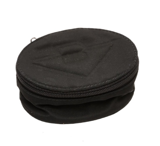 Bottega Veneta Vintage Black Cheetah Print Nylon Zipper Case