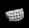 2.60 ctw Diamond Ring - 14KT White Gold