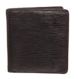 Louis Vuitton Black Epi Leather Bifold Men's Wallet