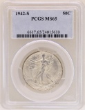 1942-S Walking Liberty Half Dollar Coin PCGS MS65