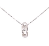 Tiffany and Company 0.25 ctw Diamond Ring Pendant with Chain