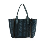 Charcoal Blue Oversized Handbag