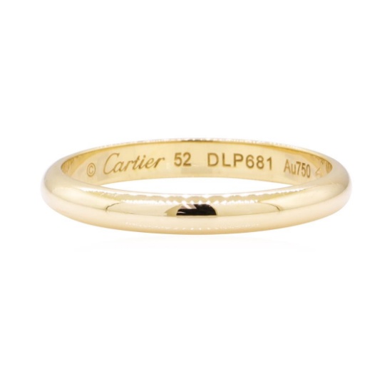 Cartier Half Dome Wedding Band - 18KT Yellow Gold