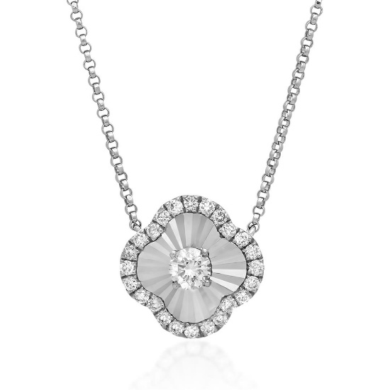 18k Gold 0.13CTW Diamond Necklace, (SI2/H)