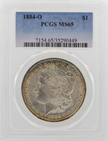 1884-O $1 Morgan Silver Dollar Coin PCGS MS65