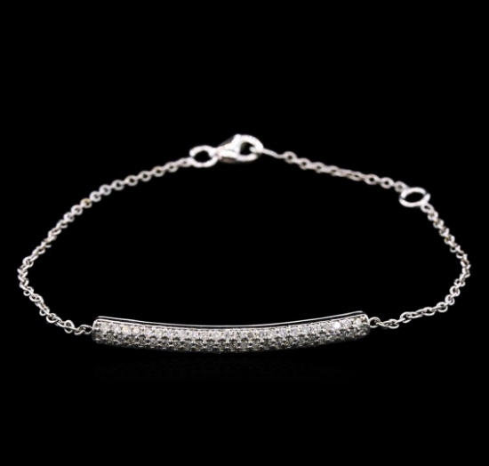 0.65 ctw Diamond Bracelet - 14KT White Gold