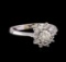 0.84 ctw Diamond Ring - 14KT White Gold