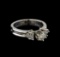 0.74 ctw Diamond Ring - 18KT White Gold