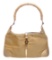 Gucci Metallic Gold Nylon Leather Bamboo Jackie Shoulder Bag