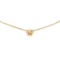 0.02 ctw Diamond Pendant with Chain - 14KT Yellow Gold