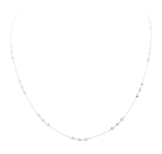2.06 ctw Diamond Necklace - 18KT White Gold