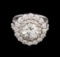 GIA Cert 5.50 ctw Diamond Ring - 14KT White Gold