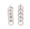 0.70 ctw Diamond Earrings - 14KT White Gold