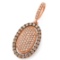 14k Rose Gold  0.39CTW Diamond and Brown Diamonds Pendant