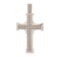 14KT White Gold 1.75 ctw Diamond Cross Pendant