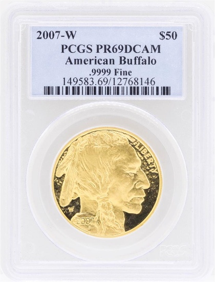 2007-W $50 American Buffalo Gold Coin PCGS PR69DCAM