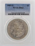 1885-O $1 Morgan Silver Dollar Coin PCGS MS63