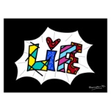 Life Black Mini Word by Britto, Romero