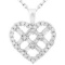 14k White Gold 0.50CTW Diamond Pendant, (I1 /H-I)