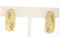 18k Yellow Gold 1.74 ctw F & Fancy Yellow VS1 Diamond Cuff Earrings