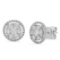 18k White Gold 0.90CTW Diamond Earrings, (SI1-SI2/G-H)