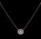 0.64 ctw Diamond Necklace - 14KT Rose Gold
