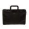 Gucci Black Nylon Patent Leather Trim Dual Handle Briefcase