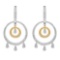 14k Two Tone Gold 0.52CTW Diamond Earrings, (I1/H)