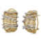 18k Gold 0.98CTW Diamond Earrings, (VS1-VS2/G)