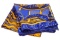 Hermes Blue Gold Carpe Diem Joachim Metz Silk Scarf 90