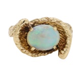 2.5 ctw Opal Ring - 14KT Yellow Gold