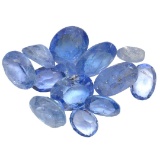14 ctw Oval Mixed Tanzanite Parcel