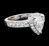 14KT White Gold GIA Certified 1.53 ctw Diamond Ring