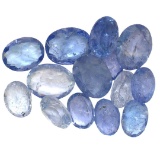 15.7 ctw Oval Mixed Tanzanite Parcel