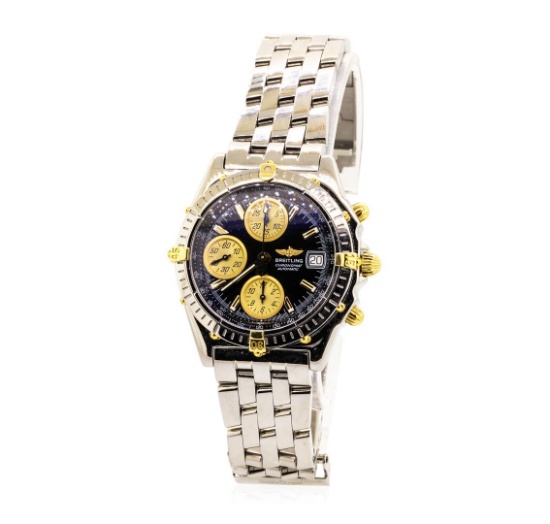 Breitling Men's Chronomat Wristwatch - Stainless Steel and 18KT Yellow Gold