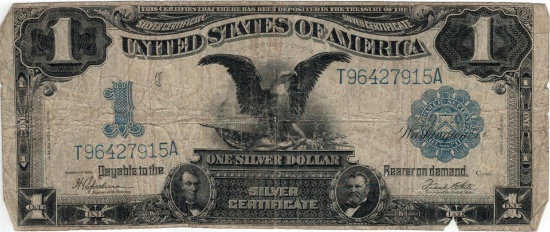 1899 $1 Black Eagle Silver Certificate Bill