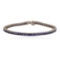 18KT White Gold 4.0 ctw Sapphire Bracelet