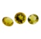 3.41 ctw.Natural Round Cut Citrine Quartz Parcel of Three