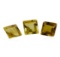 2.96 ctw.Natural Square Step Cut Citrine Quartz Parcel of Three