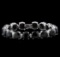 77.74 ctw Blue Sapphire and Diamond Bracelet - 14KT White Gold