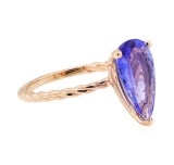 2.67 ctw Tanzanite Ring - 14KT Rose Gold