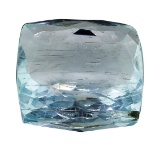 7.68 ct.Natural Cushion Cut Aquamarine