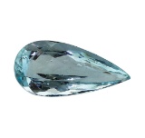 2.73 ct.Natural Pear Cut Aquamarine