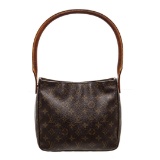 Louis Vuitton Monogram Canvas Leather Looping MM Shoulder Bag