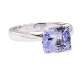 2.56 ctw Blue Sapphire Ring - 14KT White Gold