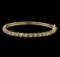 1.57 ctw Diamond Bangle Bracelet - 14KT Yellow Gold