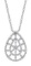 14k White Gold 0.52CTW Diamond Pendant, (I1-I2/H-I)