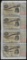 Uncut Sheet of (4) State of Louisiana Baby Bond Obsolete Notes