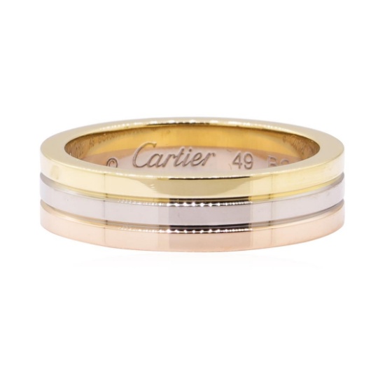 Cartier Tri-Color Wedding Band - 18KT Yellow, Rose and White Gold300
