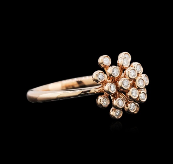 14KT Rose Gold 0.26 ctw Diamond Ring